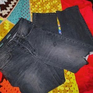 wild fable highest rise straight leg black jeans with holes 🕯️